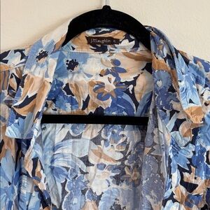 J. McLaughlin Women’s XL button down long sleeve cotton shirt